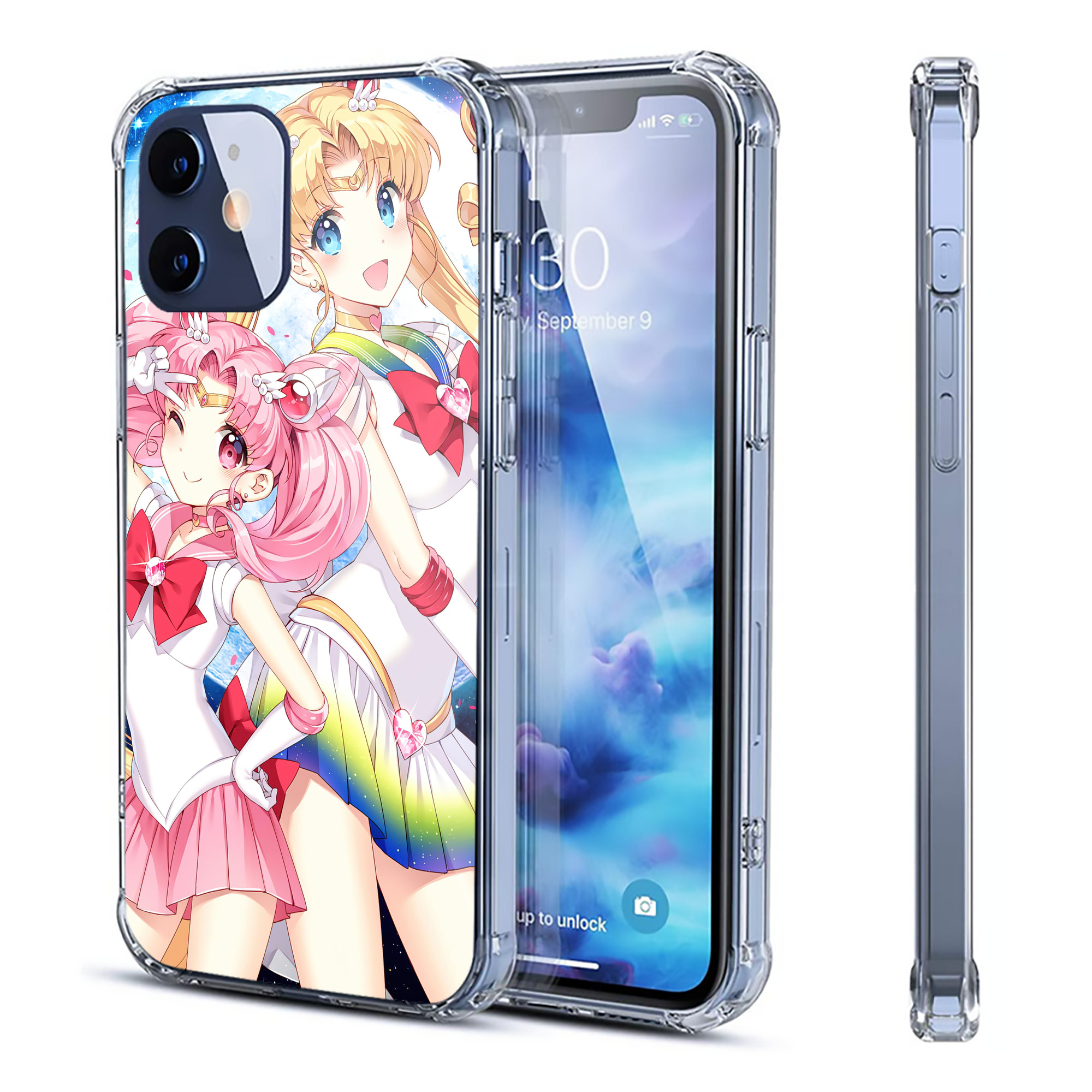 （画像用） 美少女戦士セーラームーン Sailor Moon 【iPhone 12シリーズ対応】透明スマホケース（クリアソフトケース）
